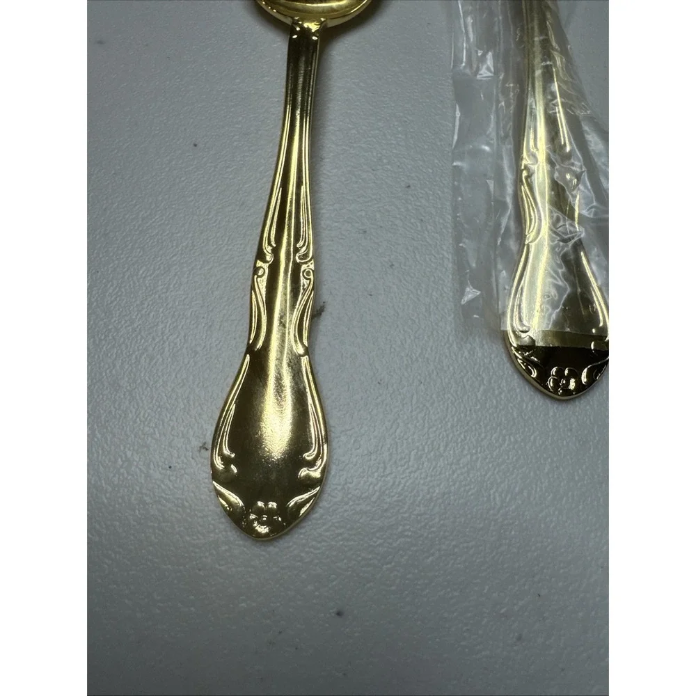 Gold-tone FLATWARE 'ROYAL' Stainless Steel Japan - Service for 4-20 Pieces